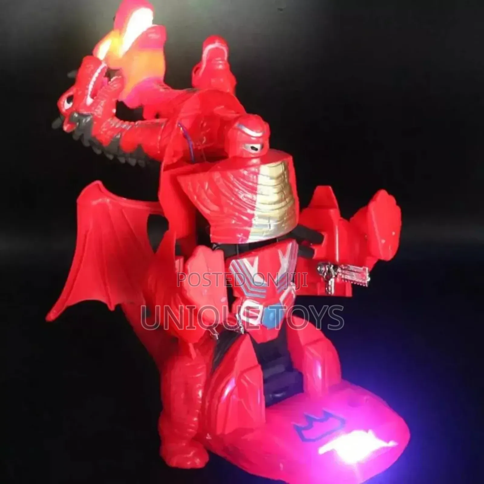 2-in-1 Spitfire Dragon Transforming Robot Toy