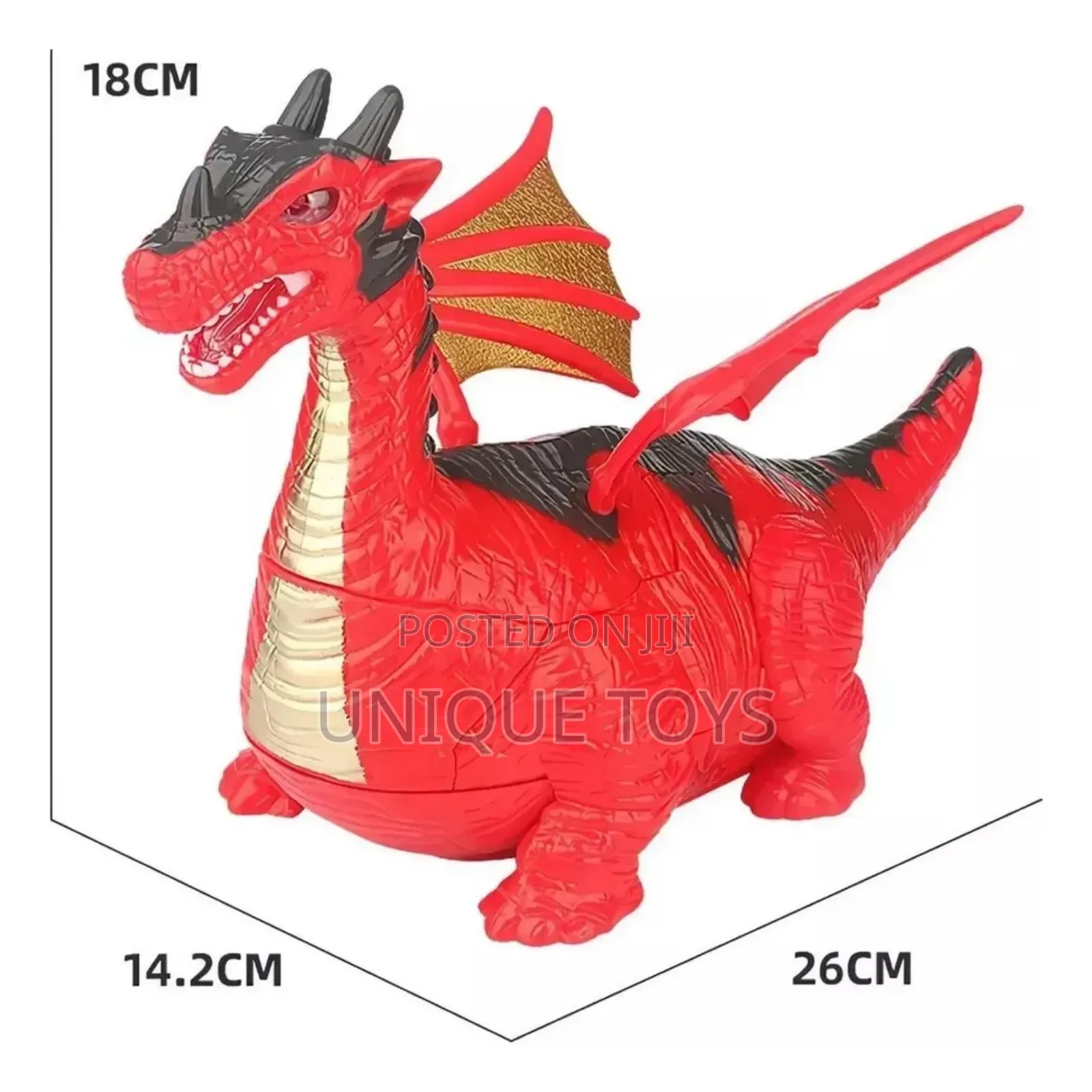 2-in-1 Spitfire Dragon Transforming Robot Toy