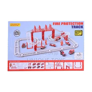 Kids Engineering / Fire Protection Track Playset - 66 PCS