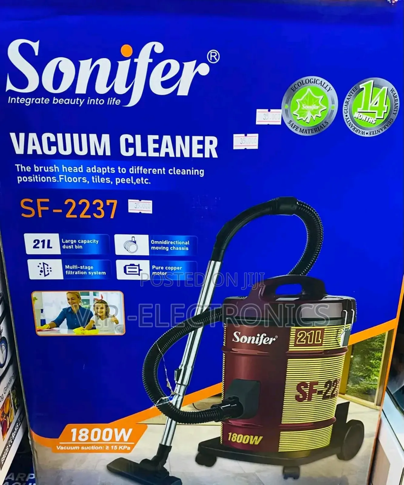 Sonifer Vacuum Cleaner 21liter New2026 Model