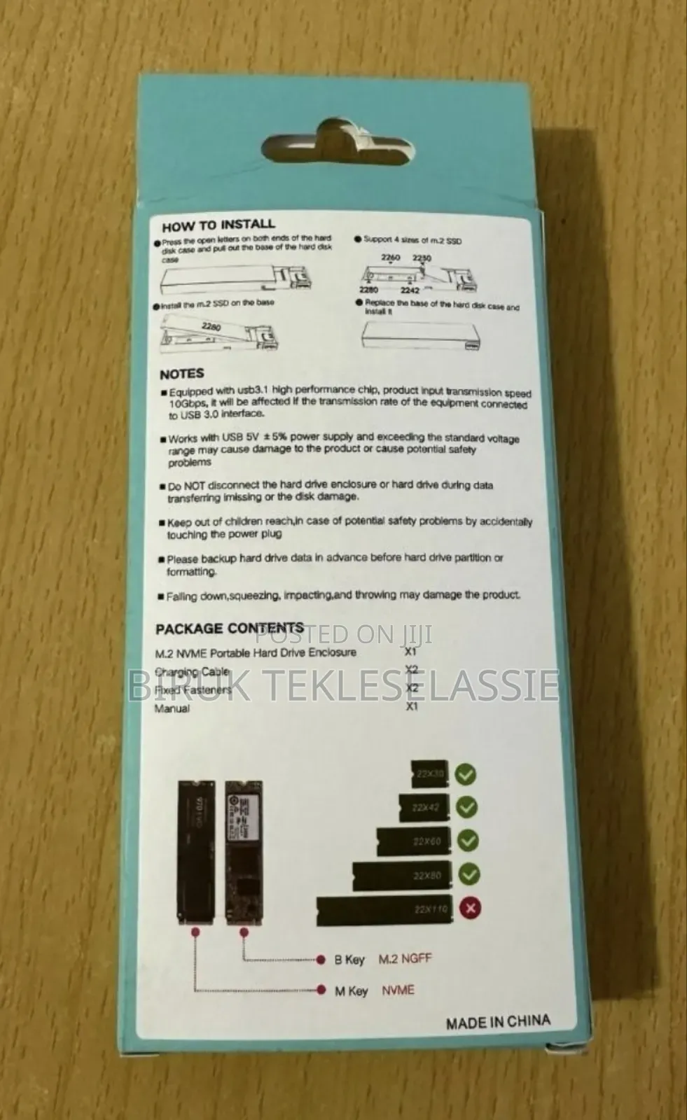 M.2 Case M.2 SSD to Usb3.1 Enclosure