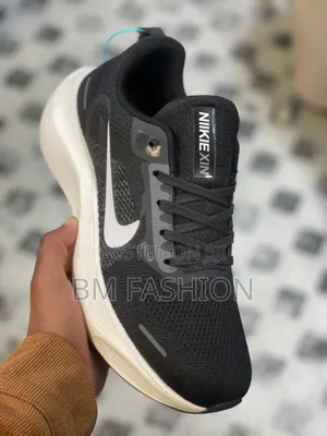 Nike Niikiexin Black White Mesh Running Shoes