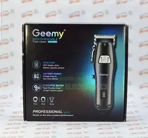 Geemy Gm-6680 Rechargeable Hair Clipper for Face, Hair, and Body