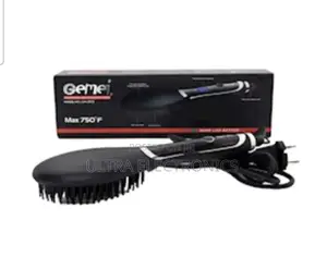 Gemei Professional Hair Straightener Brush (Model Gm-2972).