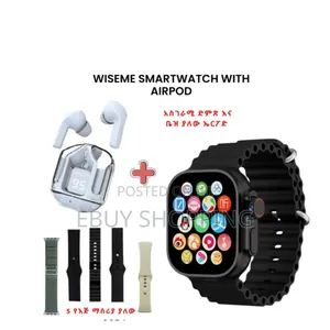Wiseme All-in-One Smartwatch With Bluetooth Calling and Airpods