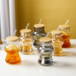Glass Bottle With Straw