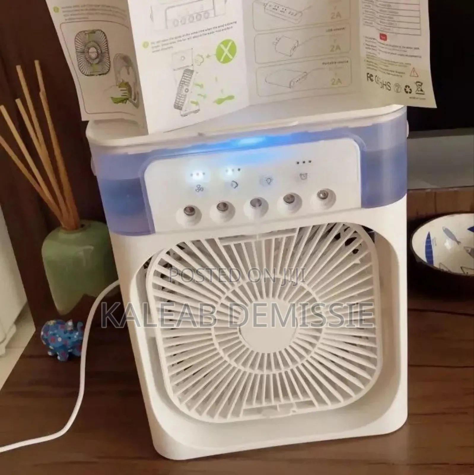Dual Use Air Cooler Fan and Humidifier