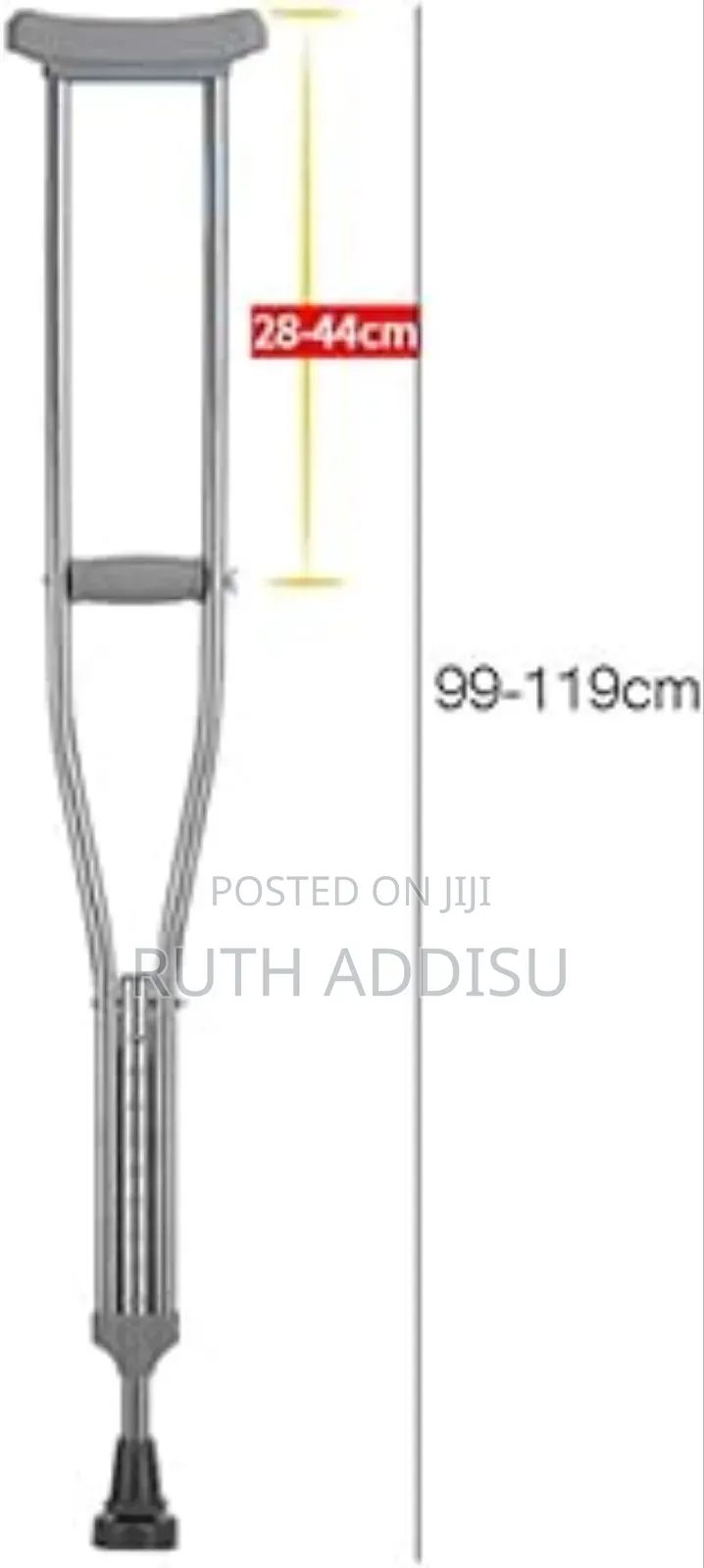 Adult Walking Crutches With Underarm Pad and Ethiopia Axillary