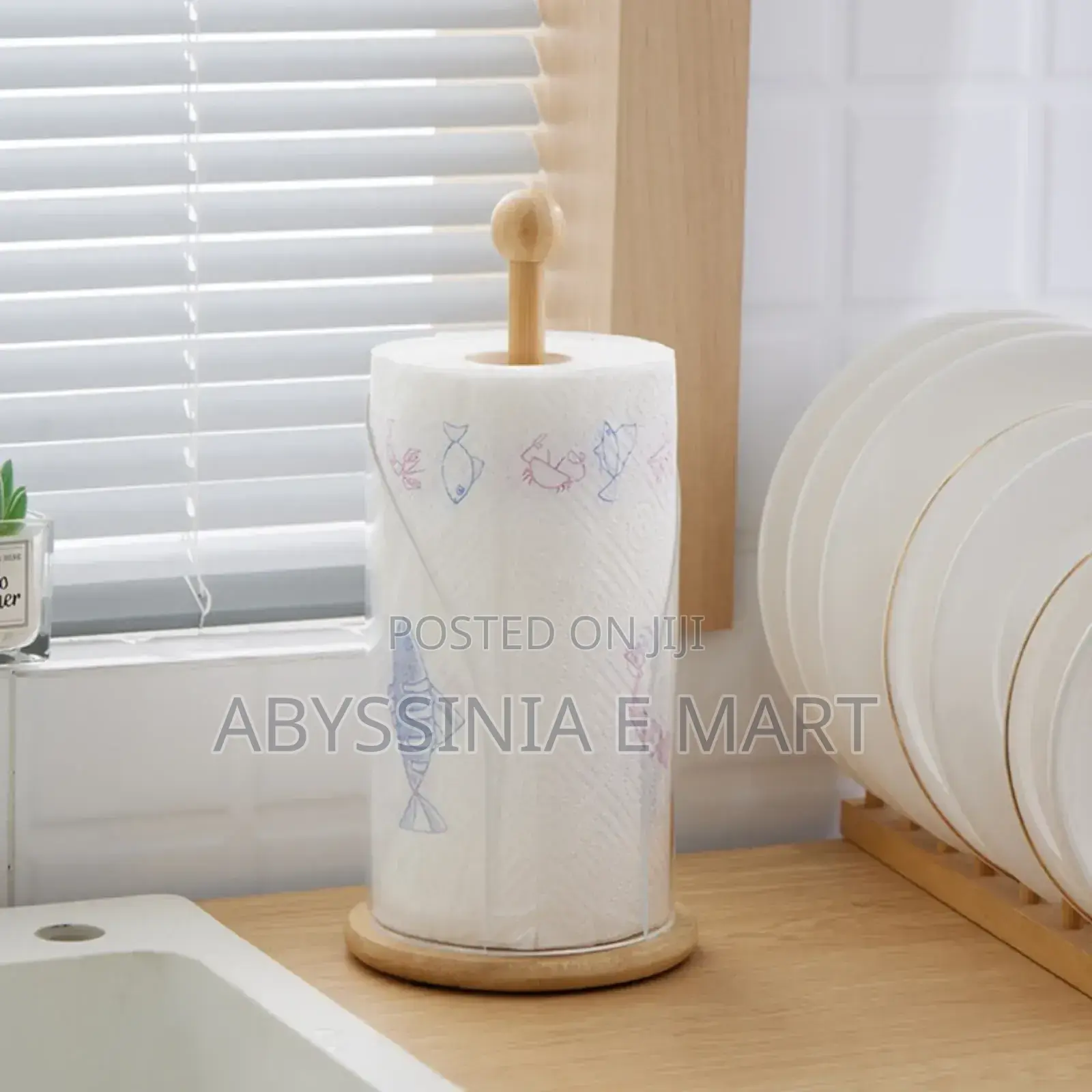 New Bamboo Kitchen Paper Holder