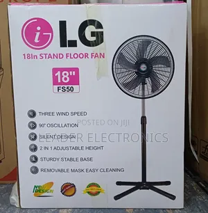 Lg 18′′ Stand Floor Fan – Powerful Cooling | Adjustable Height