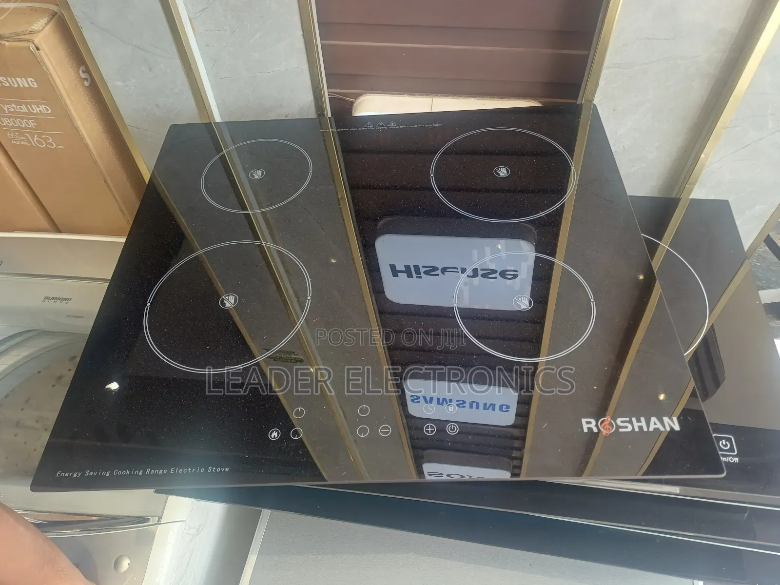 Roshan 4 Electric Stove – Digital Cooker | Tempered Glass De