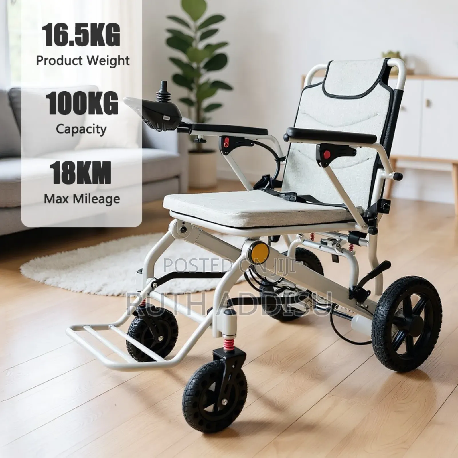 Compact Folding Electric Wheelchair With New Ethio Wheelchair