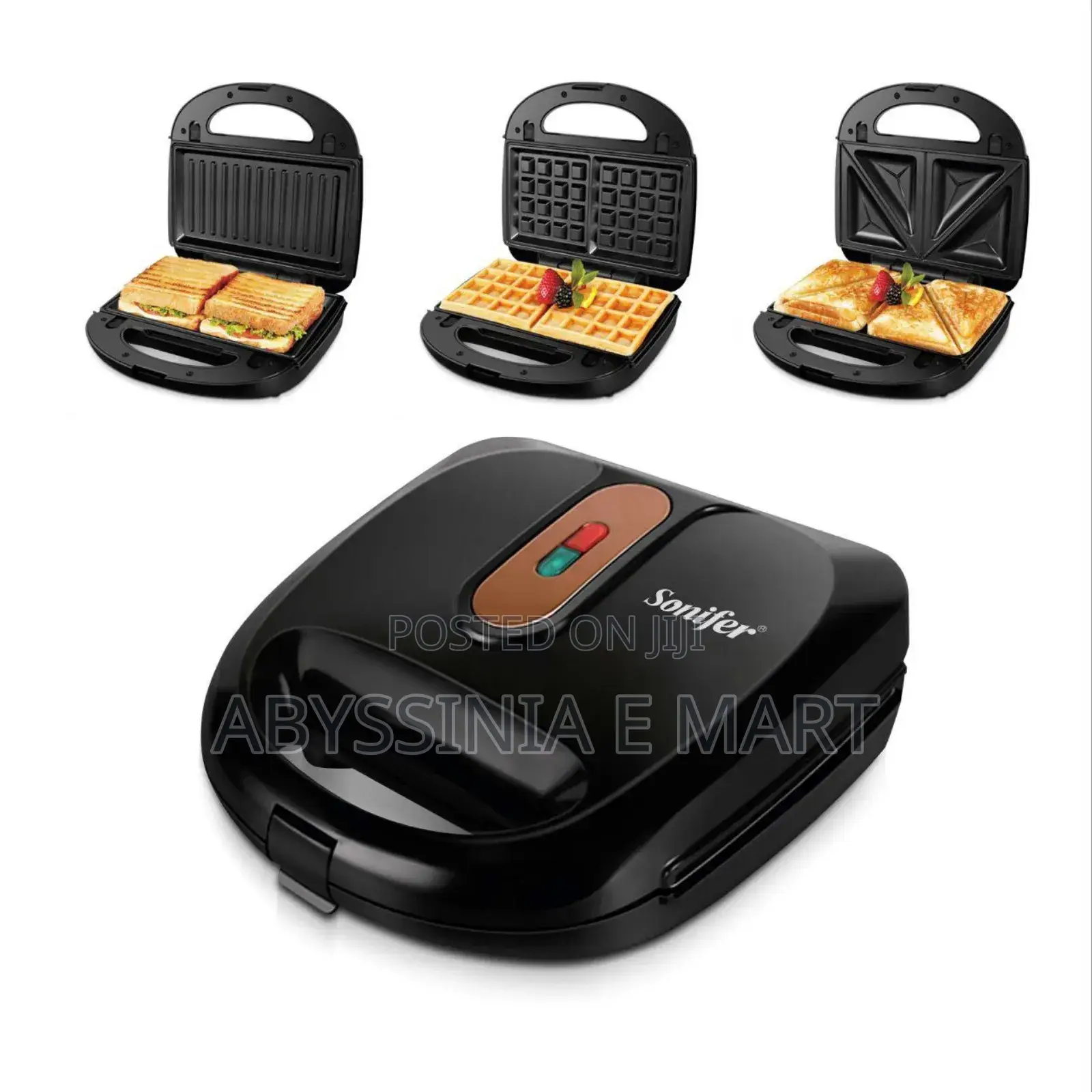 Sonifer 3 in 1 Nonstick Multi Snacks Maker