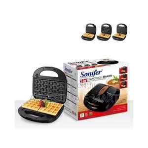 Sonifer 3 in 1 Nonstick Multi Snacks Maker