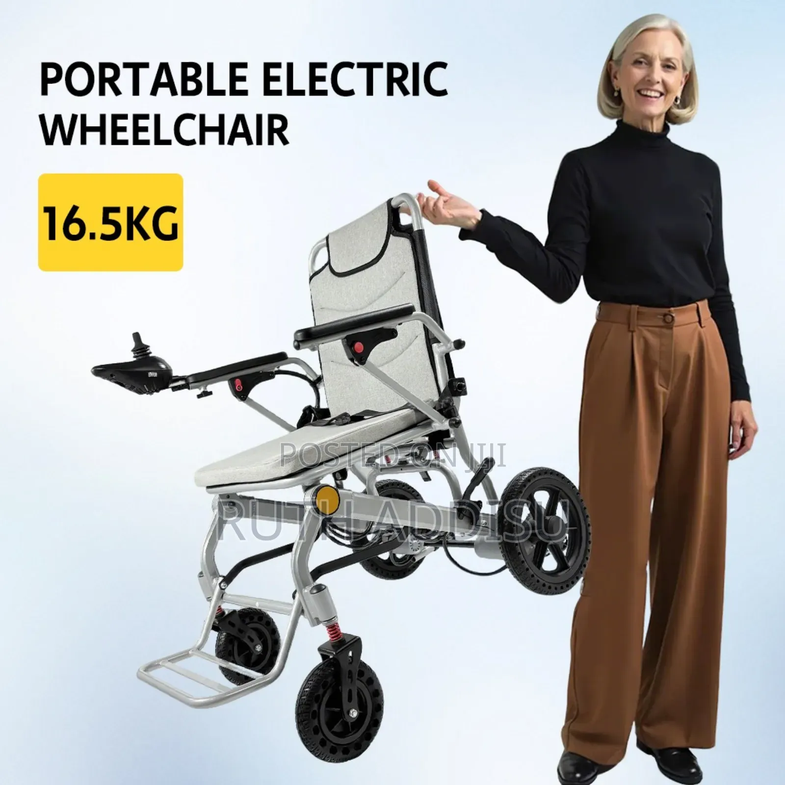 -100l Aluminum Alloy Hot Sell Special Cool Handicapped Electric ዊልቸር