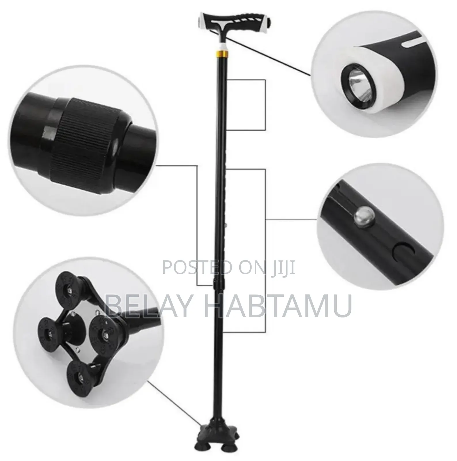 Telescopic Elderly Crutch