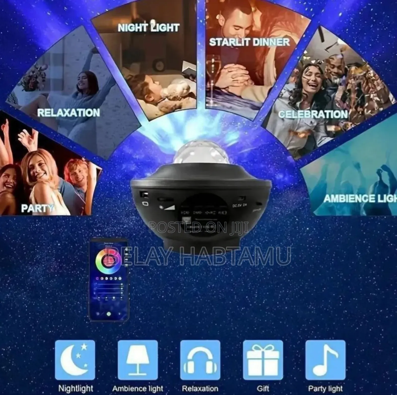 Sign Led Galaxy Projector Ligh