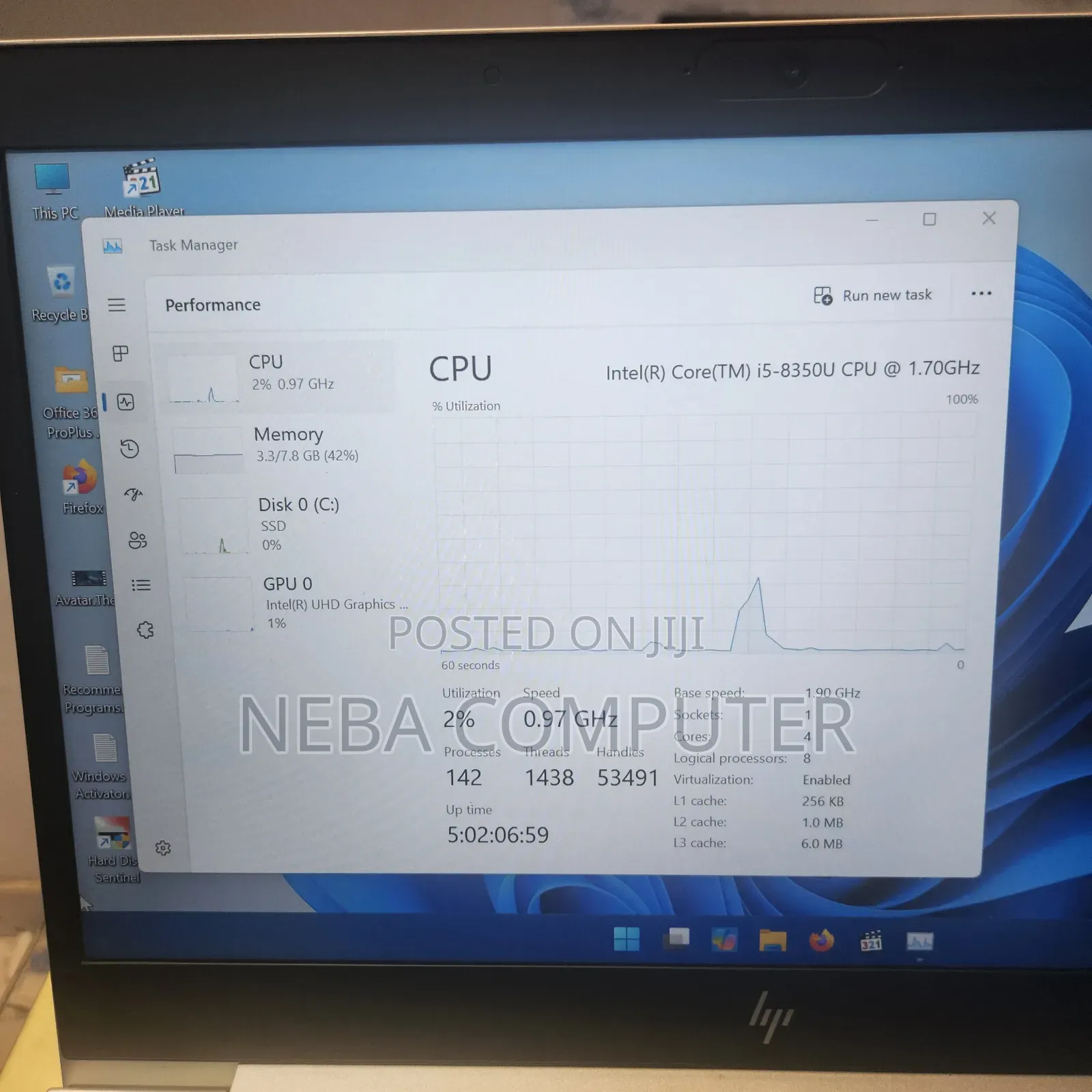 New Laptop HP EliteBook 830 8GB Intel Core i5 SSD 512GB