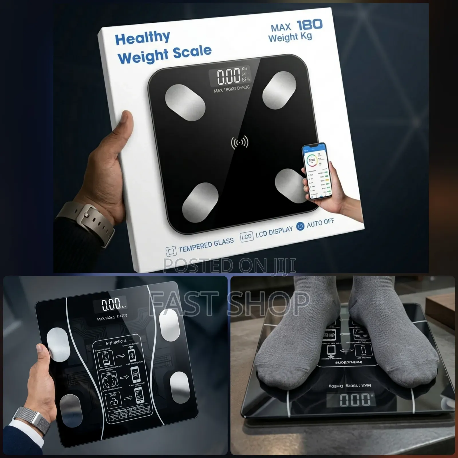 Smart Healthy Digital Weight Scale – Max 180kg