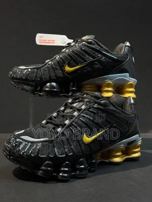 New Arrival Nike Shox Tl Neymar Jr "Black Gold "Fashion Sneaker
