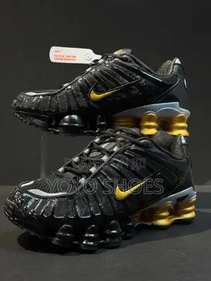 New Arrival Nike Shox Tl Neymar Jr "Black Gold "Fashion Sneaker