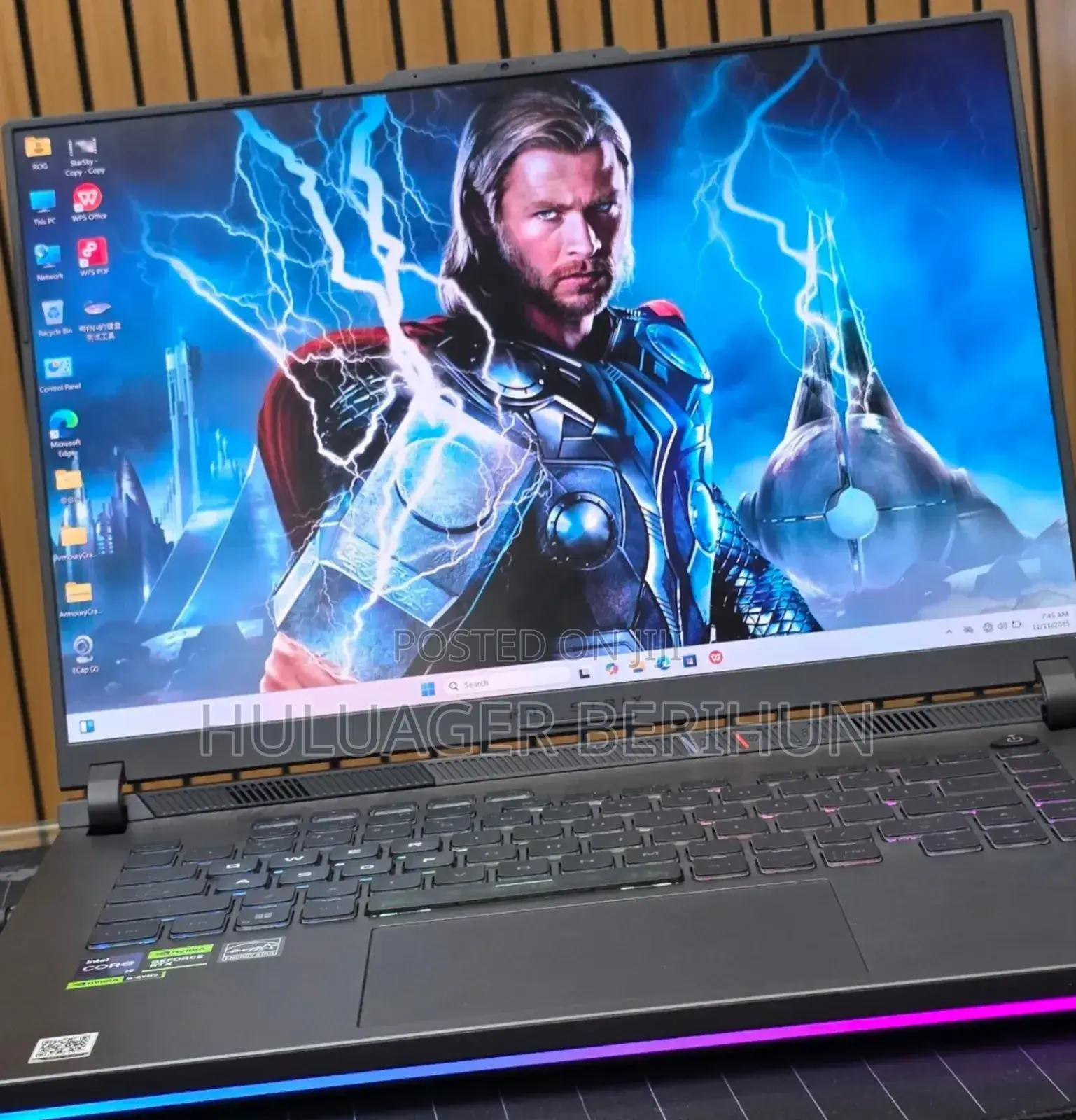 New Laptop Asus ROG Strix G15 16GB Intel Core i9 SSD 1T