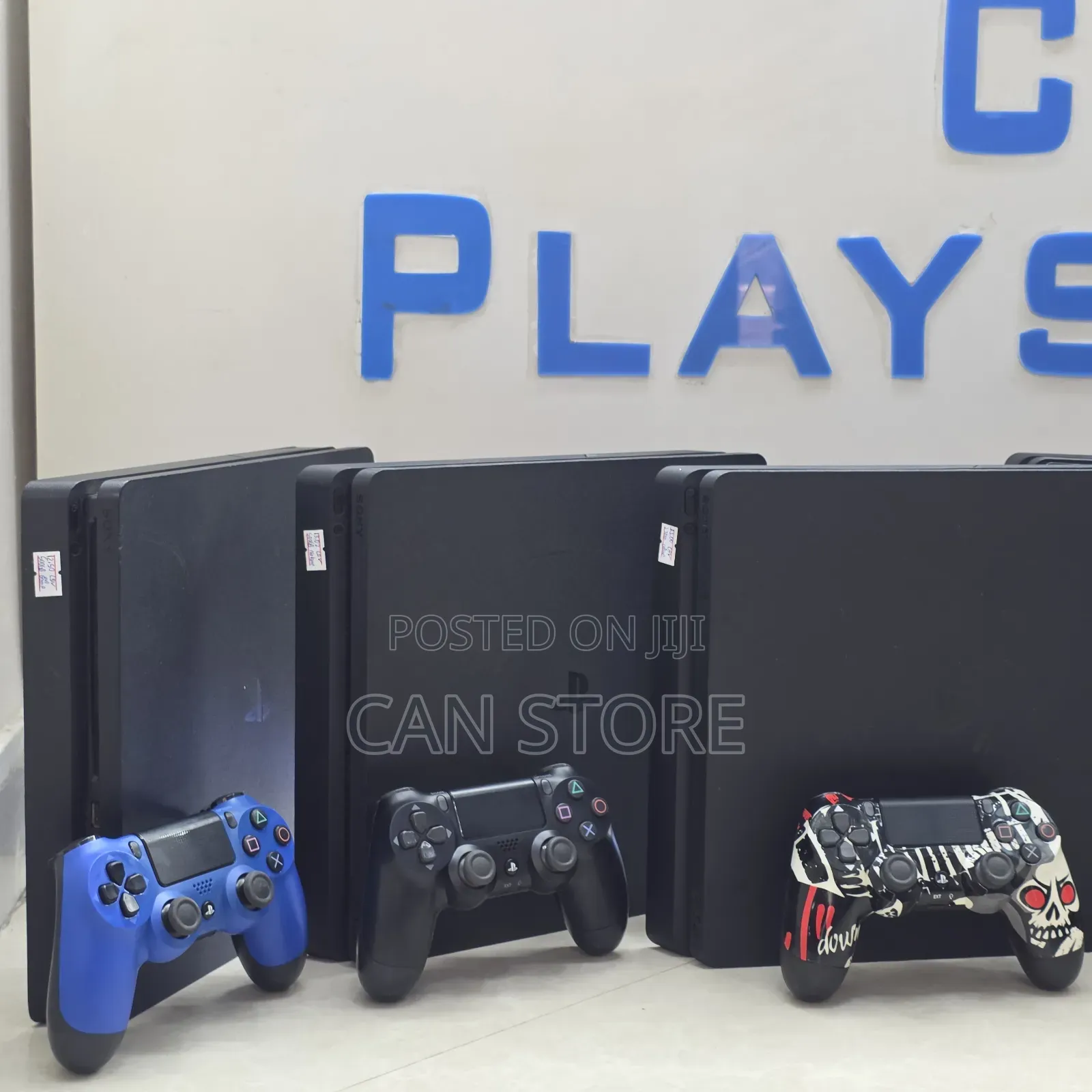 Playstation 4slim With 2controller Black Color