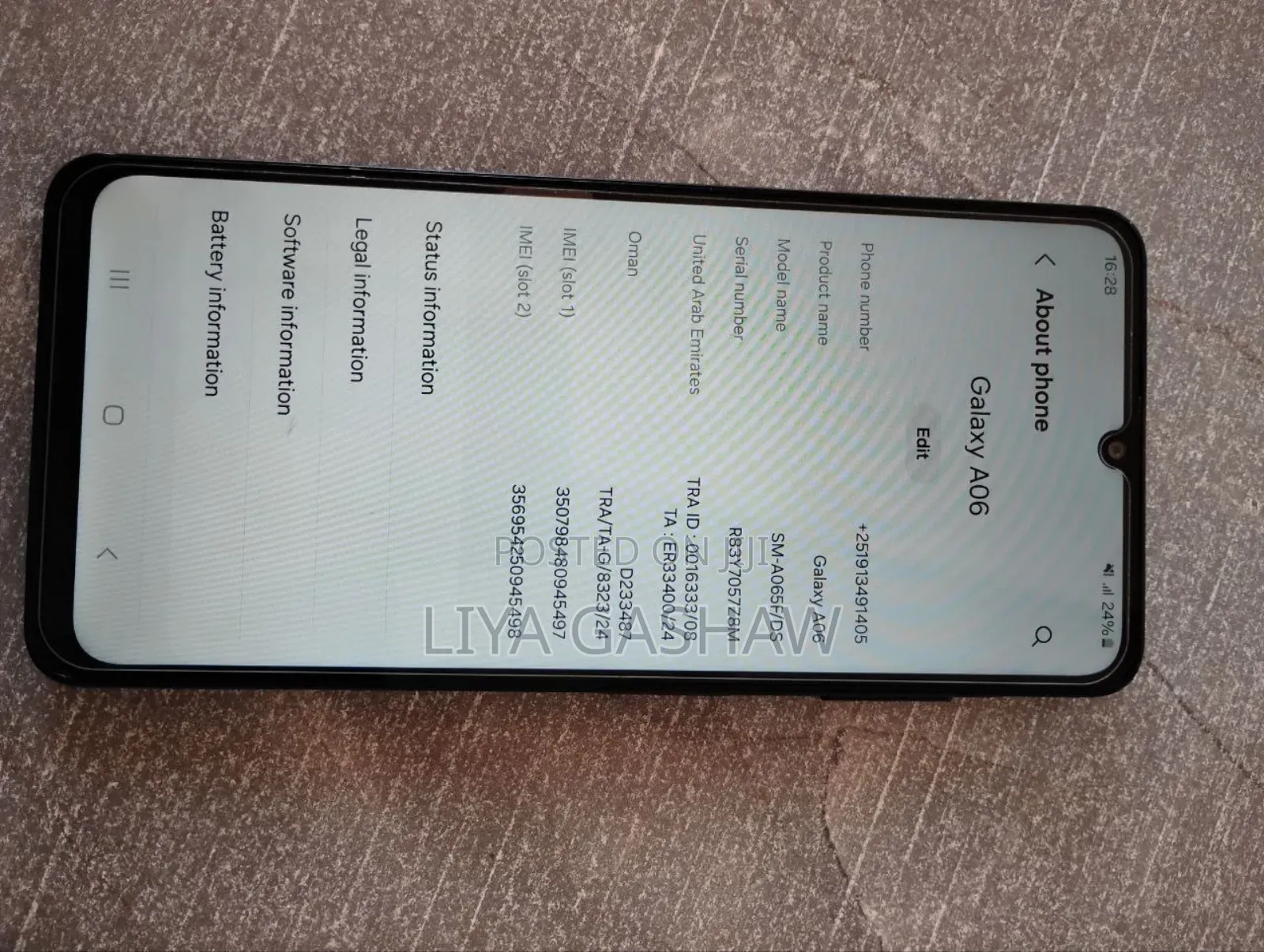 New Samsung Galaxy A06 64 GB Silver