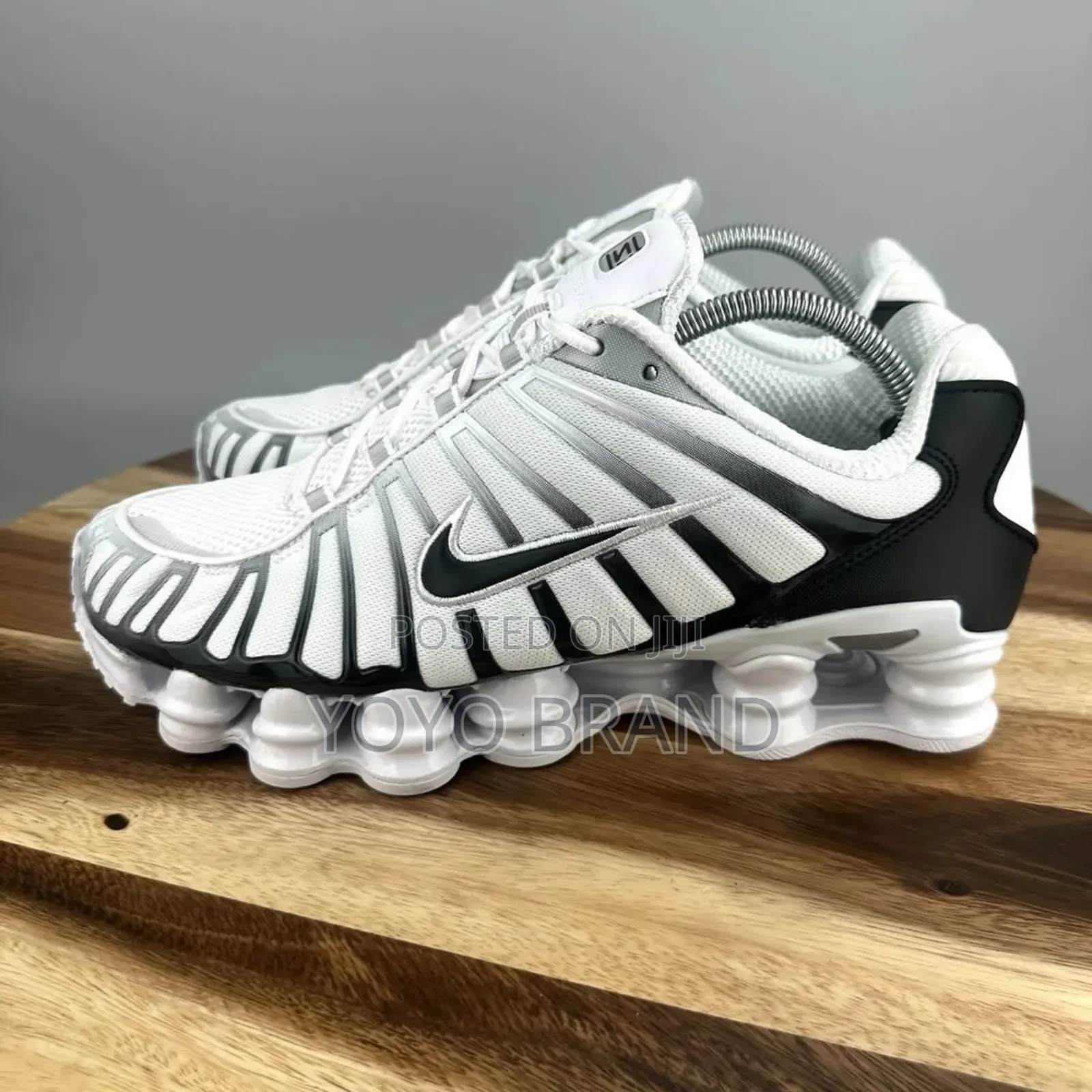 New Arrival.Nike Shox Tl White/Black Unisex Fashion Sneaker