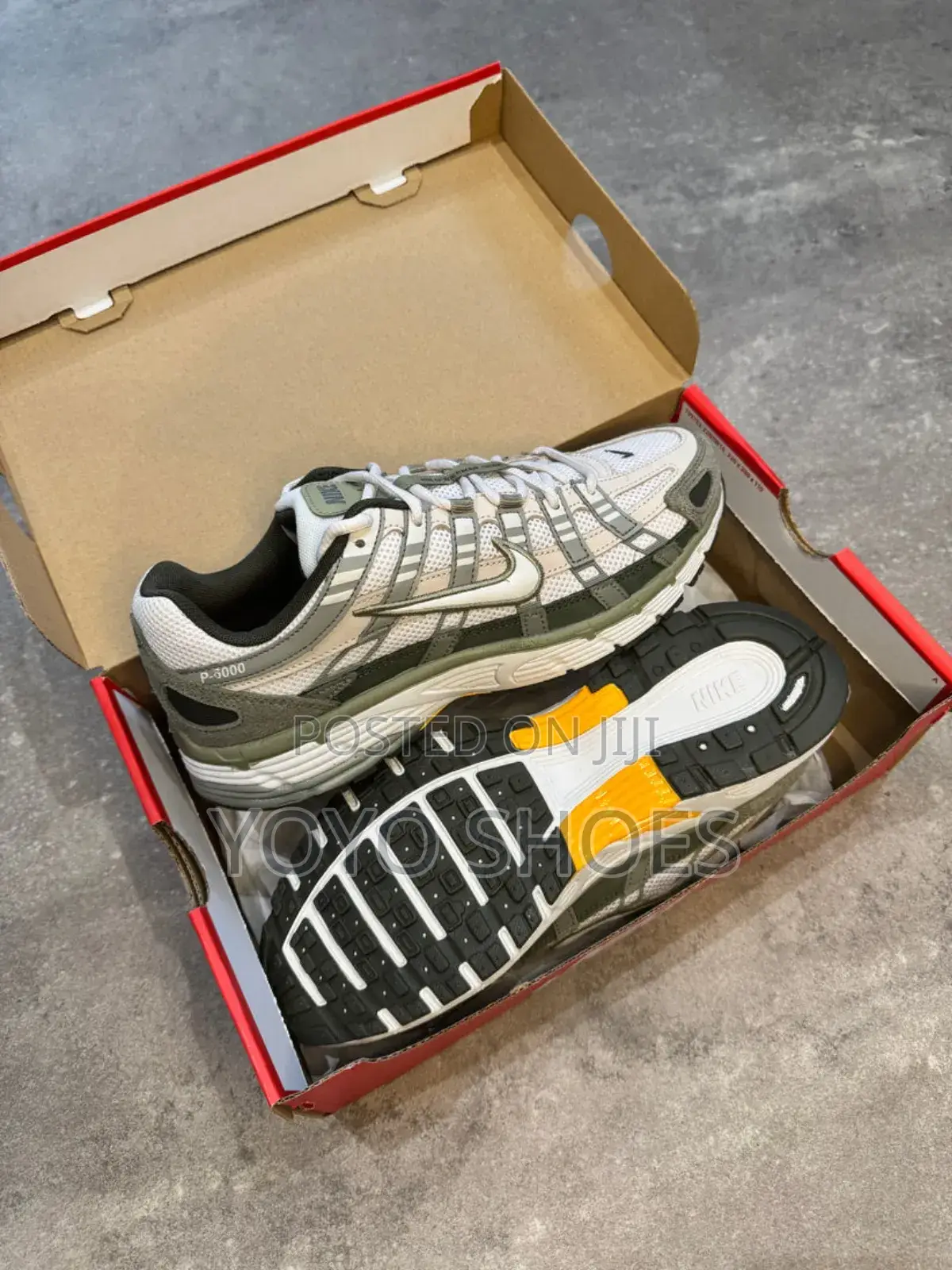 Nike P-6000"Light Army Cargo "Unisex Fashion Sneaker