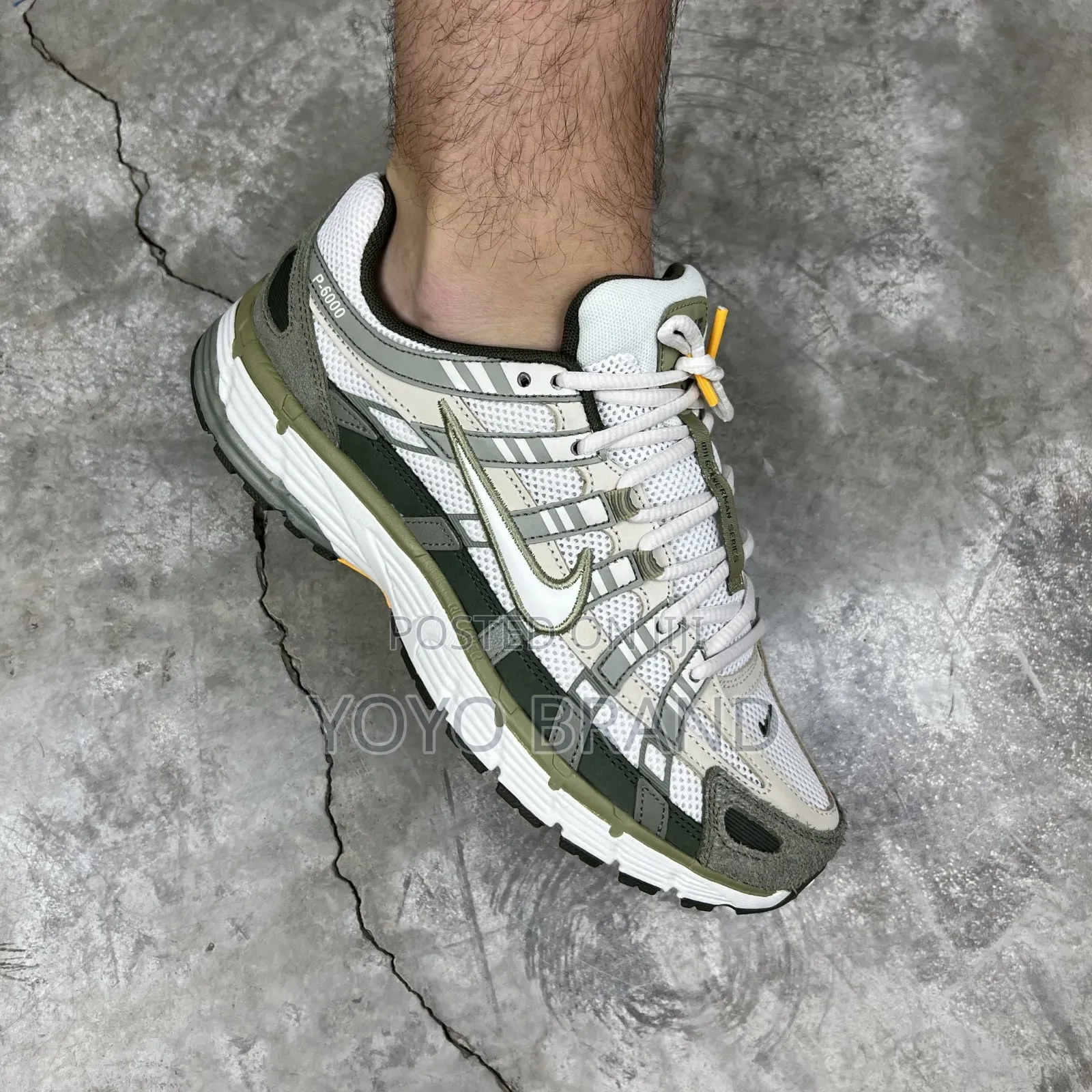 Nike P-6000"Light Army Cargo "Unisex Fashion Sneaker