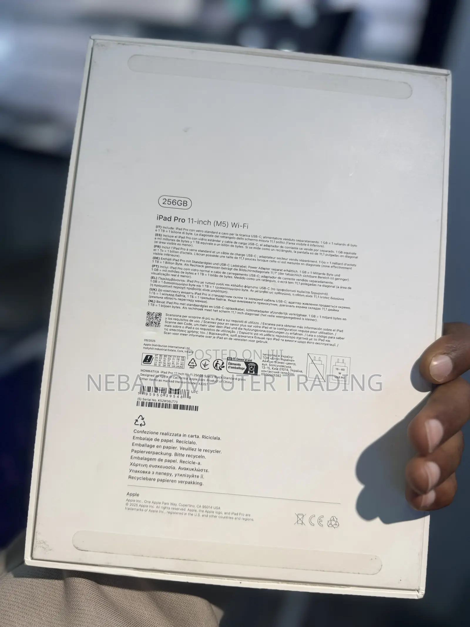 New Apple iPad Pro 11 (2025) 256 GB Gray
