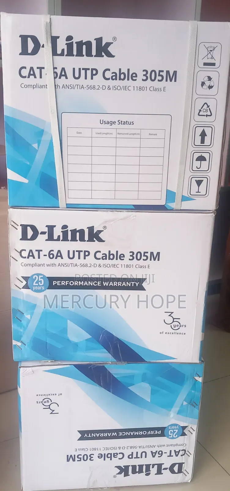 D-Link Cat 6a Utp Cable 305mt