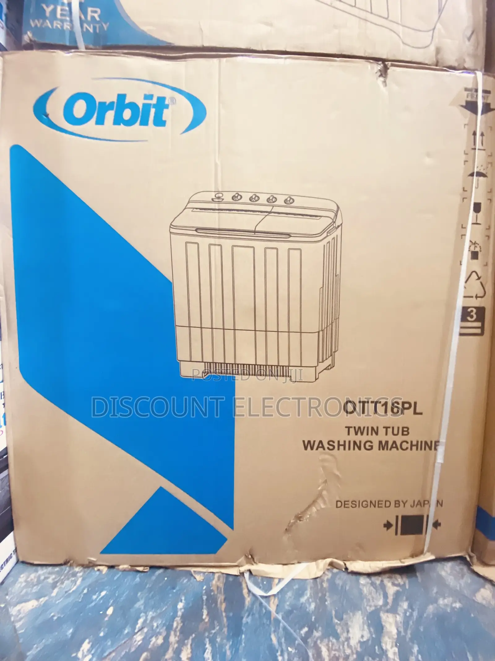 Orbit 16kg Twin Tub Triple Motor Washing Machine
