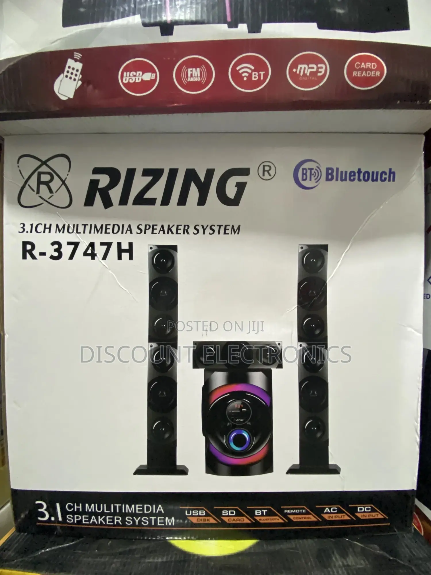 Rising 7base Multi Media Home Theater Speaker