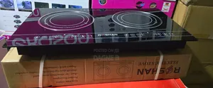 Roshan Double-Burner Digital Infrared Electric Stove ሮሻን ተች ስቶቭ ባለ 2