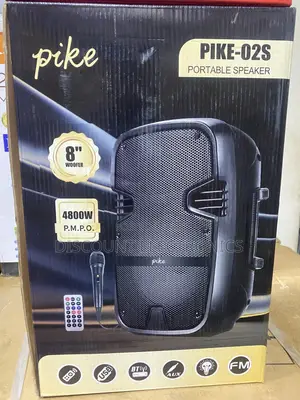Pike Pk 05s 8inch Portable Bluetooth Speaker With Mic Remote 4800w