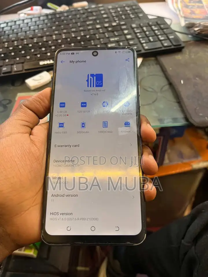 Tecno Camon 17P 128 GB Gray