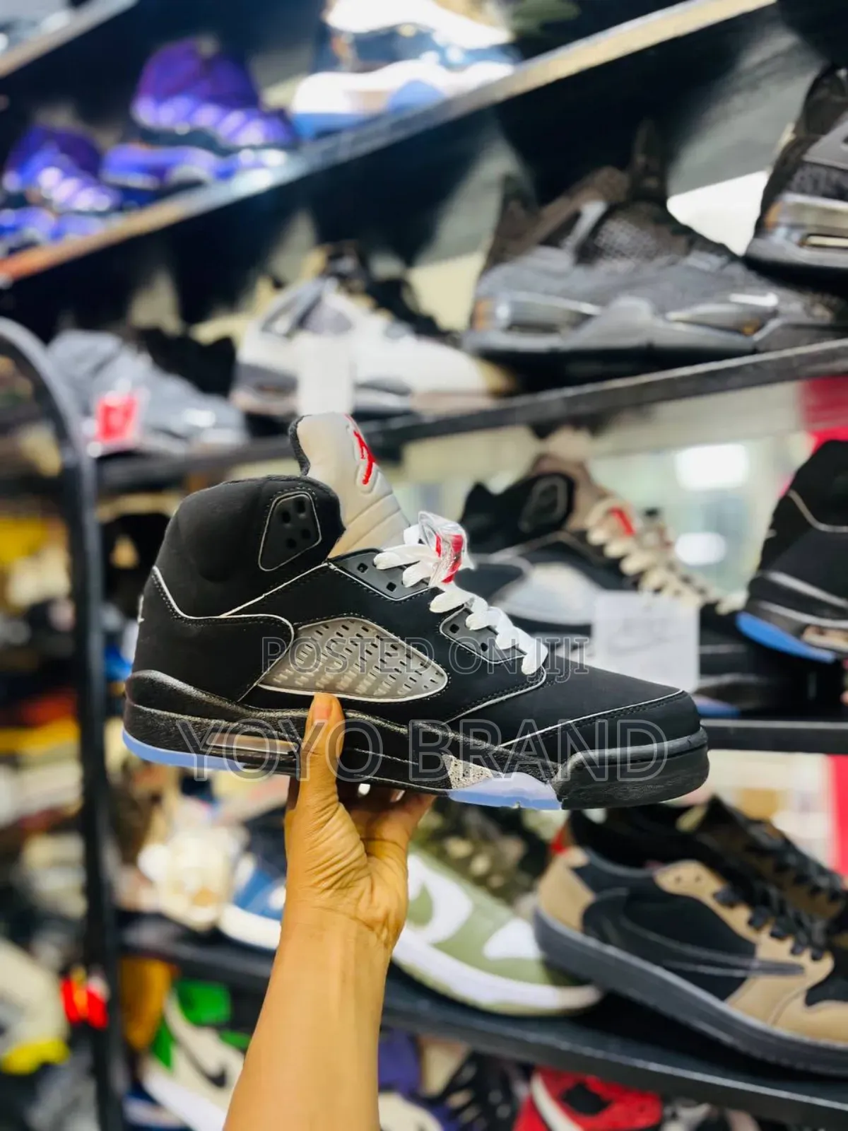 Air Jordan 5 Retro High Og Black"Metalic "Reimagined Fashion Boots