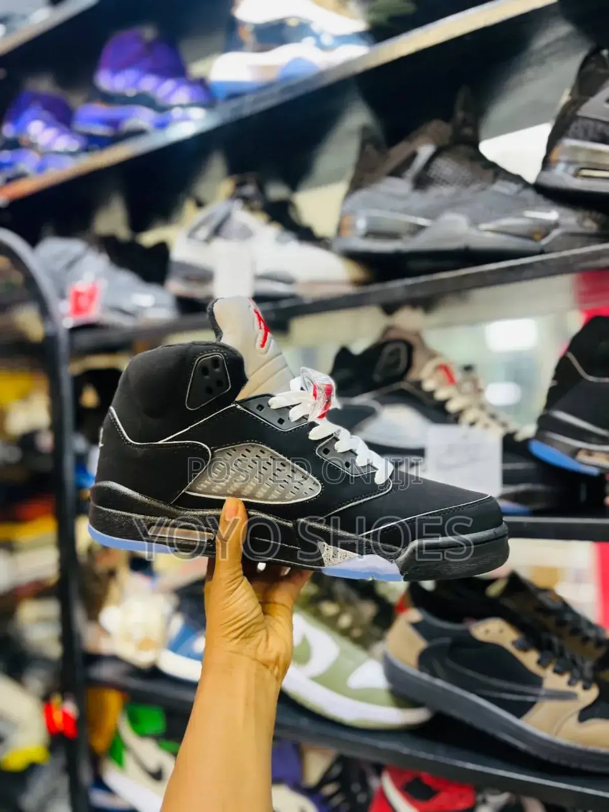Air Jordan 5 Retro High Og Black"Metalic "Reimagined Fashion Boots