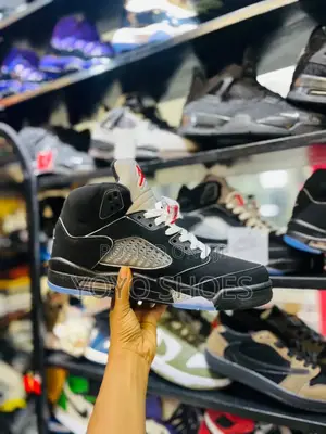Air Jordan 5 Retro High Og Black"Metalic "Reimagined Fashion Boots