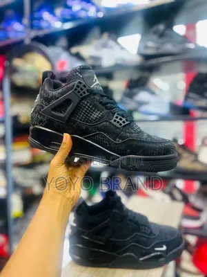 Nike Air Jordan 4 "Black Mamba"Unisex Fashion Sneaker