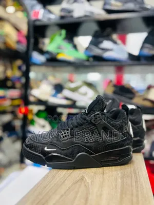 Nike Air Jordan 4 "Black Mamba"Unisex Fashion Sneaker