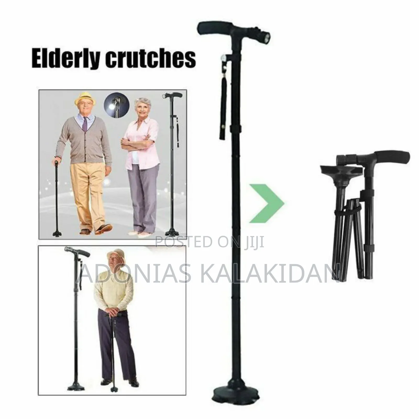 Telescopic Elderly Crutche
