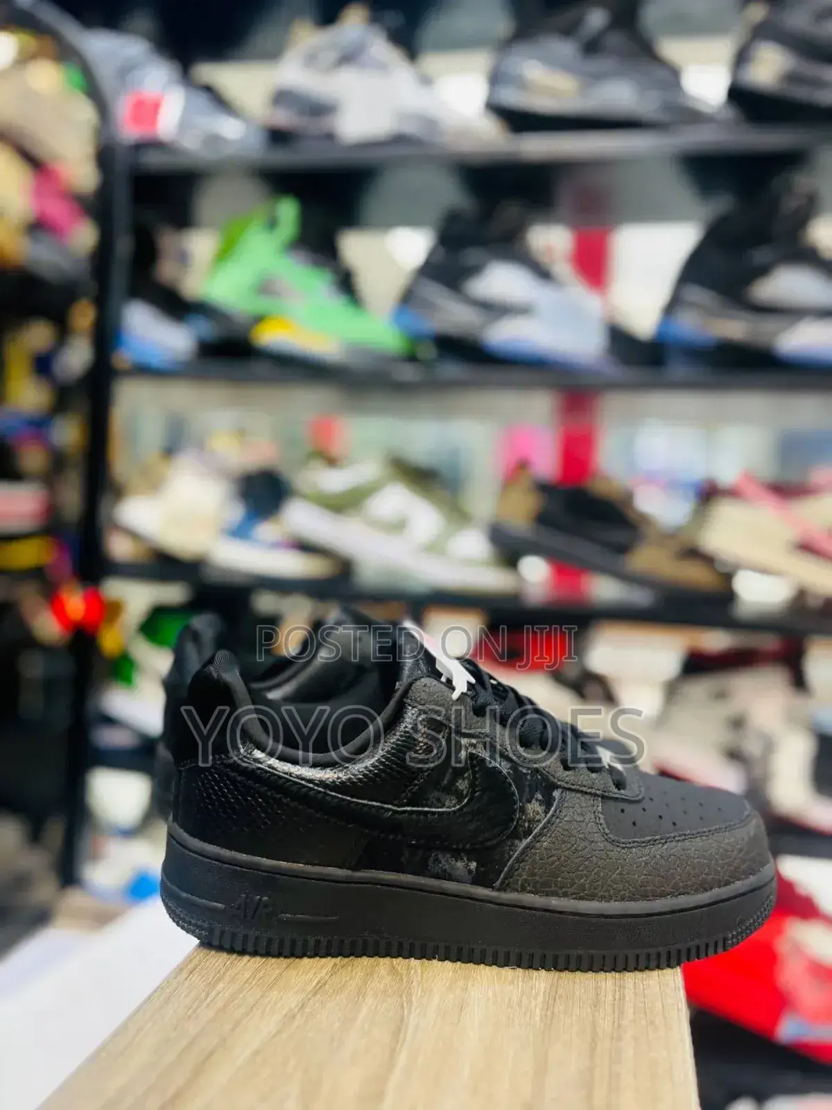 Nike Air Force 1low "Kobe Bryant "Forever Black/Mamba Black Shoes