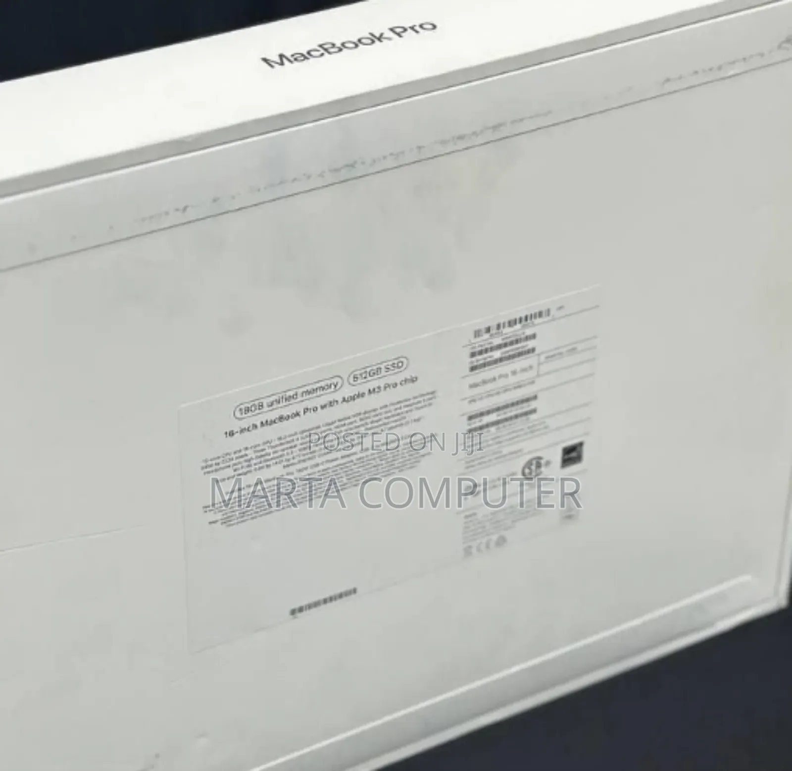 New Laptop Apple MacBook Pro 2023 M3 14-inch 36GB Apple M3 SSD 512GB