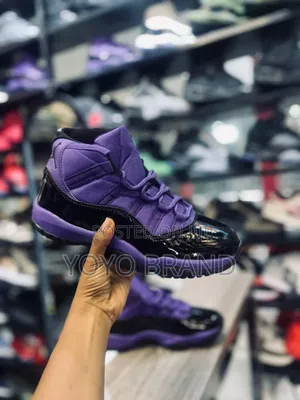 Nike Air Jordan 11retro Purple/Black Fashion Boots