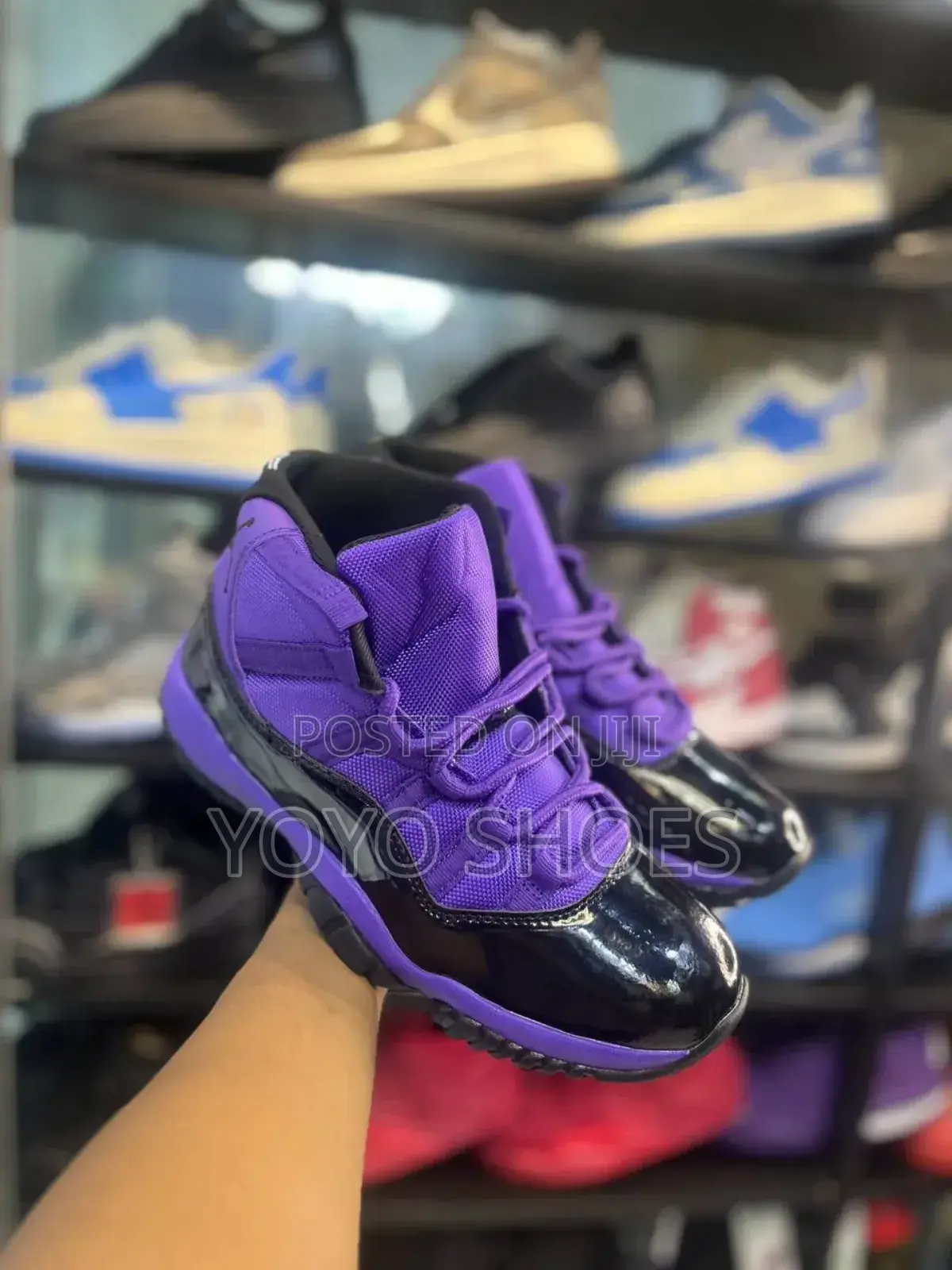 Nike Air Jordan 11retro Purple/Black Fashion Boots