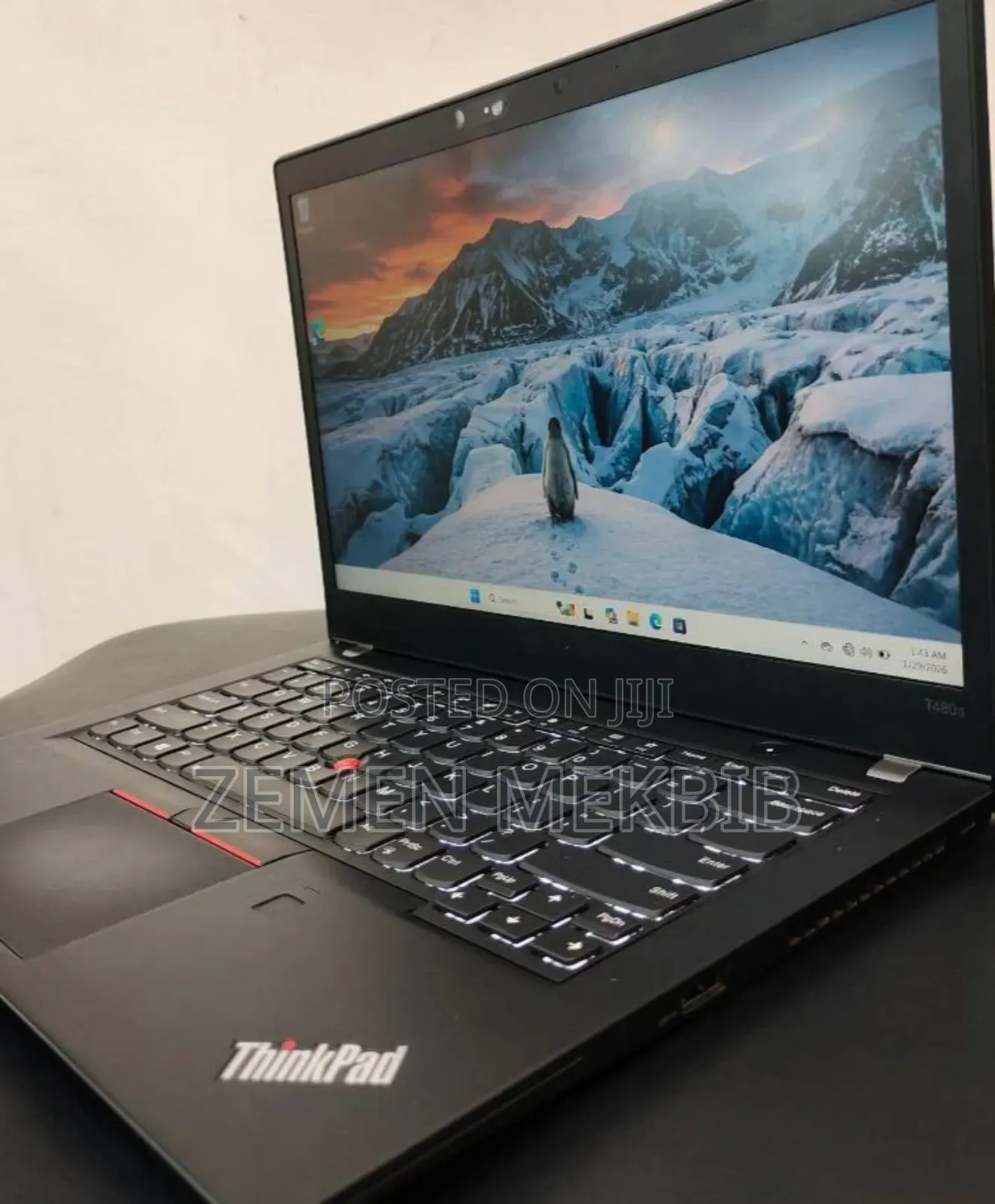 New Laptop Lenovo ThinkPad T480s 8GB Intel Core i5 SSHD (Hybrid) 256GB