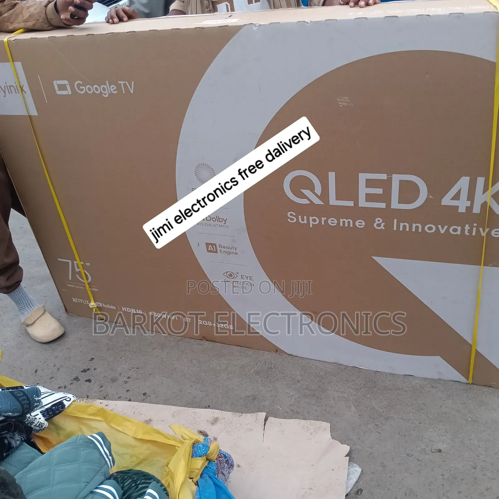 Syinix Smart Qled Tv 75 Inch Google Andraid Framless Tv 2025 Qualit
